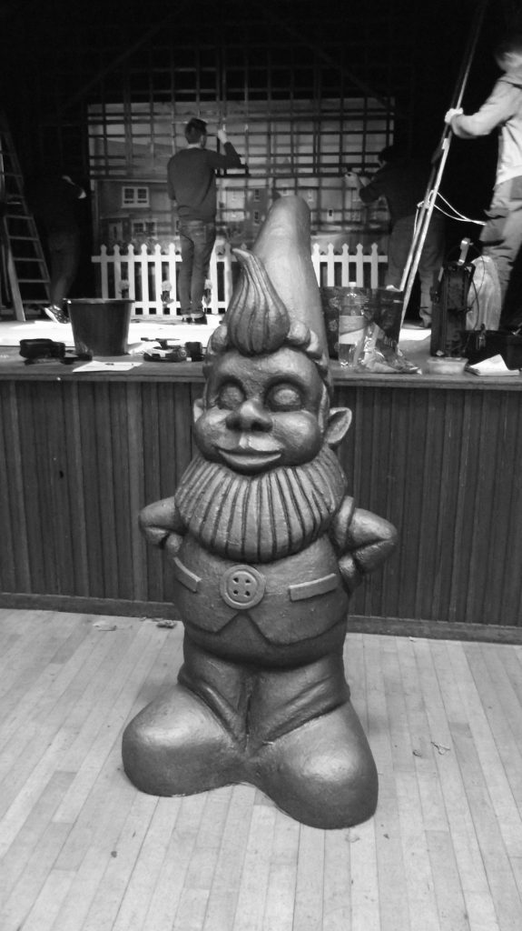 Monty, the 5ft Garden Gnome, from 'Neighbourhood Watch' 2015. 
